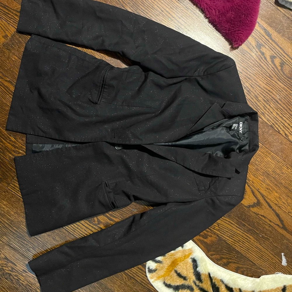 Black Glitter DKNY blazer